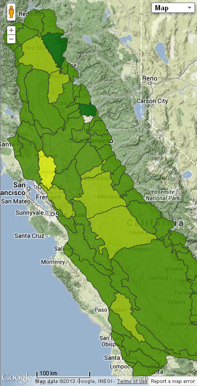 Example Critical habitat Map
