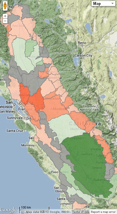 Example ecosystem services  Map
